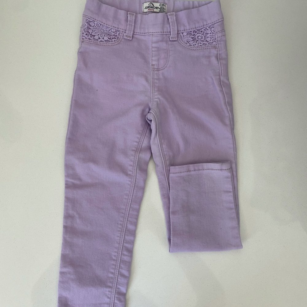 Little girls - size 4T Purple Jean pants